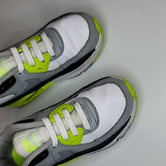 NIKE Air Max 90 Volt Neon Lace Up Elastic Colorblock - Picture 2 of 8